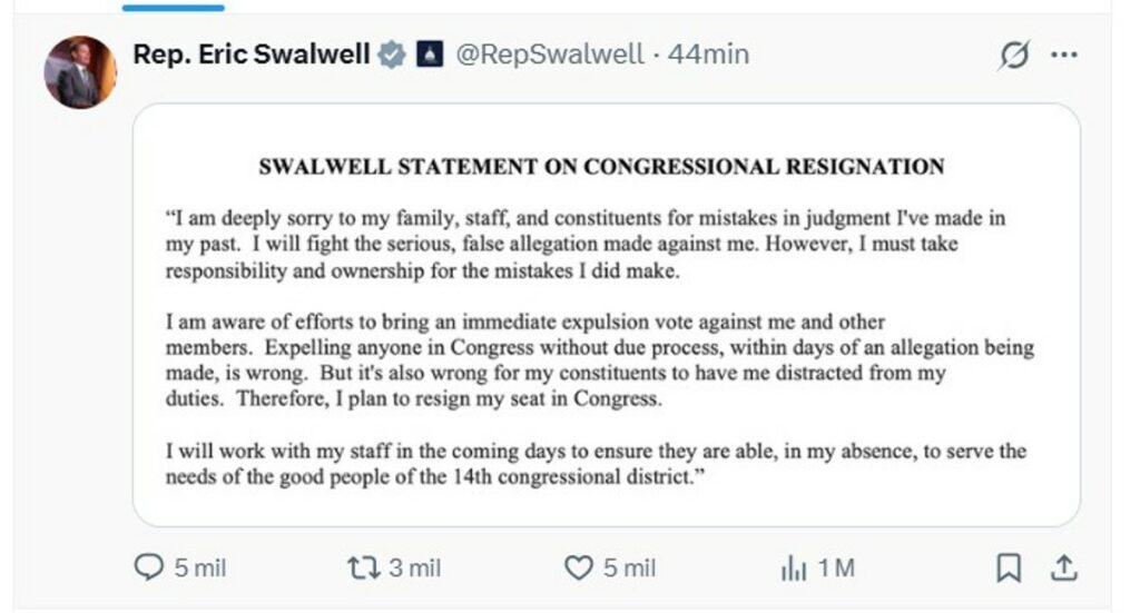 El demócrata Eric Swalwell renuncia al Congreso de EE.UU. tras denuncias de abuso sexual - ea4ed5633a78861082ecabbfb658a2c92af15d5d-1024x551