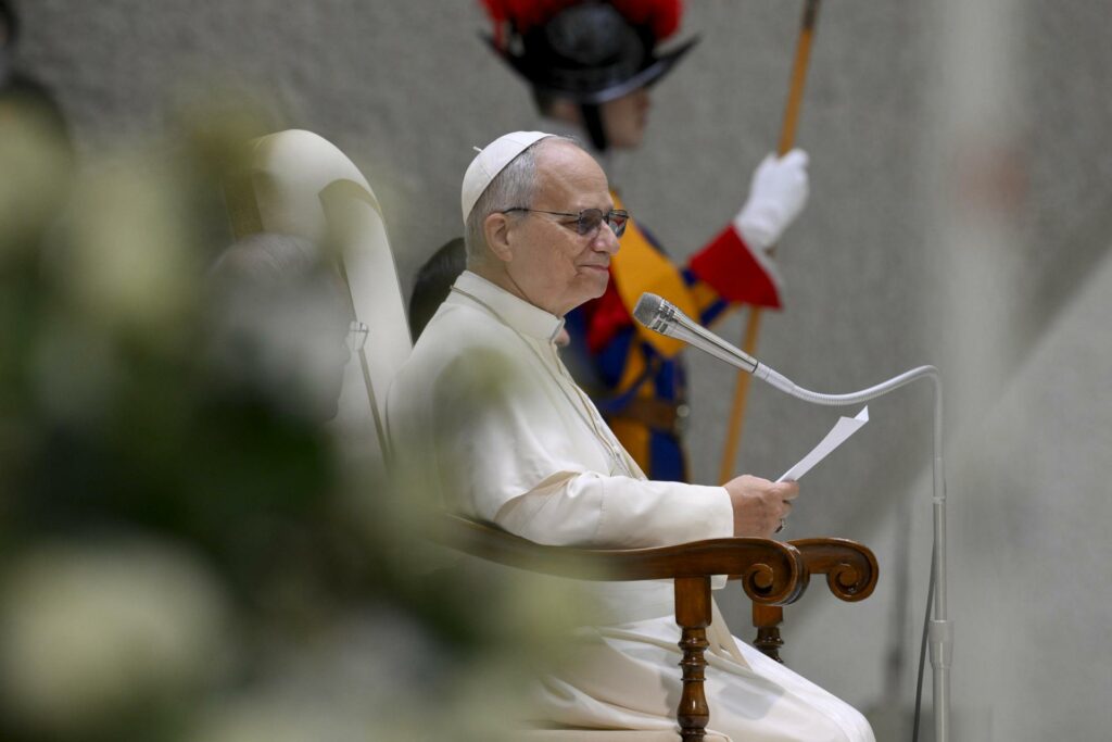 El papa asegura que sus discursos en África no eran para debatir con Trump - papa-leon-xiv-audiencia-general-11feb26-1024x683