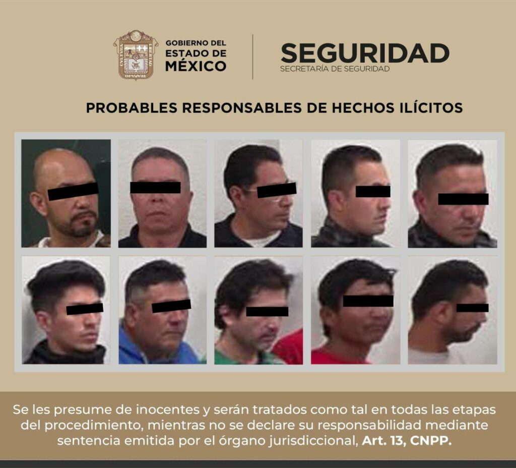 Detienen a seis policías por presunto robo de un tractocamión el Estado de México - policias-detenidos-edomex-robo-2-1024x928