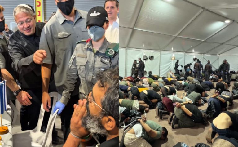humillacion-de-activistas-de-la-flotilla-global-sumud