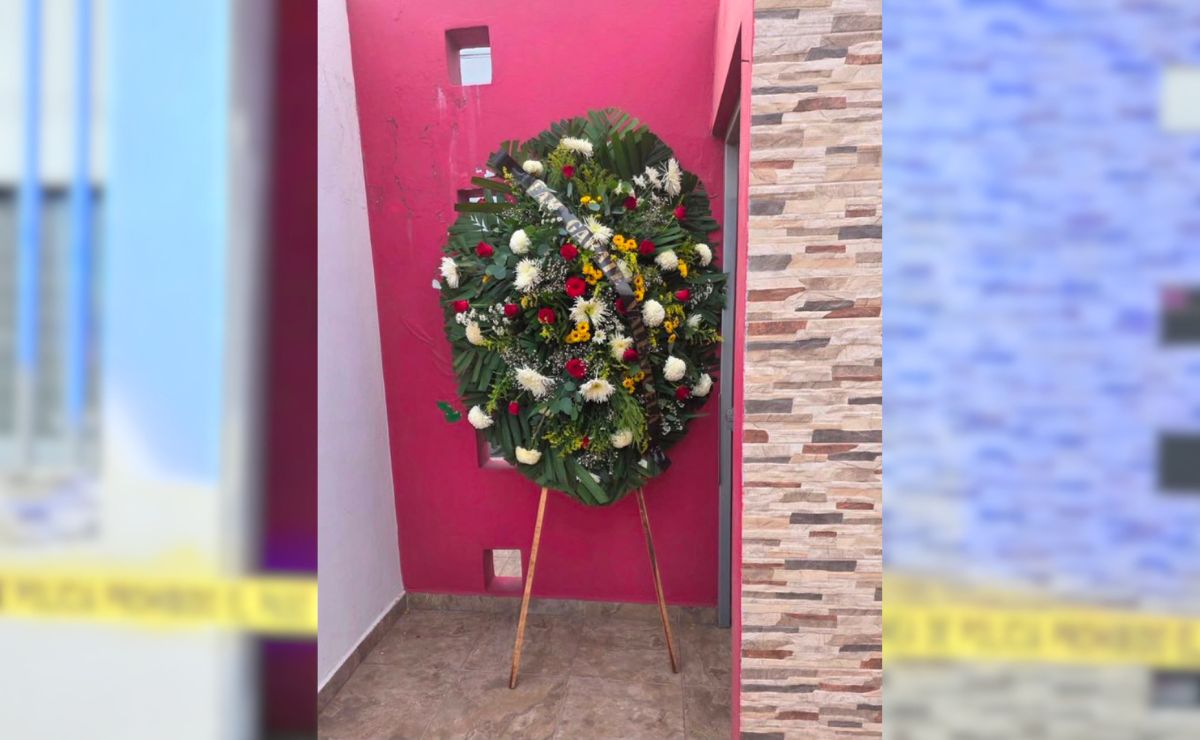 corona-funebre-en-casa-de-la-diputada-paola-garate Dejan corona fúnebre en casa de la diputada opositora Paola Gárate en Sinaloa - corona-funebre-en-casa-de-la-diputada-paola-garate