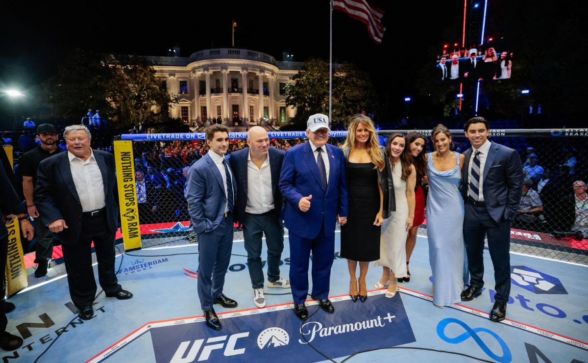 trump-durante-combate-de-ufc-en-la-casa-blanca-por-su-cumpleanos FBI evitó ataques en combate de la UFC en Washington por el cumpleaños de Trump - trump-durante-combate-de-ufc-en-la-casa-blanca-por-su-cumpleanos