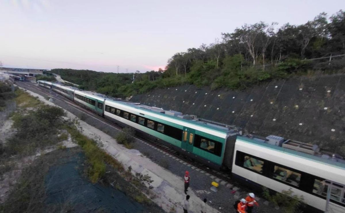 Tren Maya sufre "percance de vía" en Campeche; abren investigación - atencion-de-percance-en-el-tren-maya