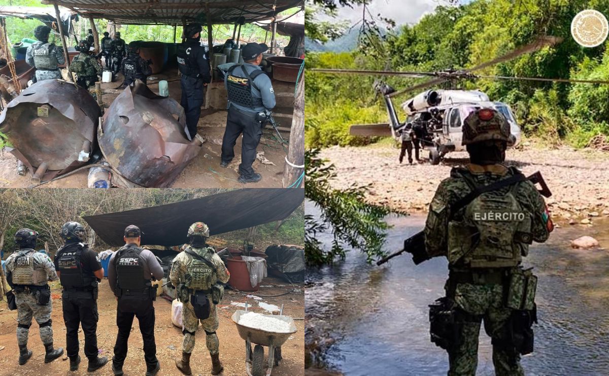 Inhabilitan tres narcolaboratorios en Guerrero; elaboraban metanfetamina - inhabilitan-tres-narcolaboratorios-en-guerrero