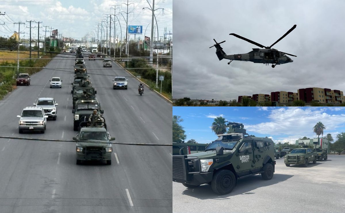 Liberan bloqueos en Matamoros tras detención de 'Axel'; refuerzan seguridad con 450 militares - despliegue-militar-en-matamoros-tamaulipas-ante-bloqueos-por-detencion-de-axel
